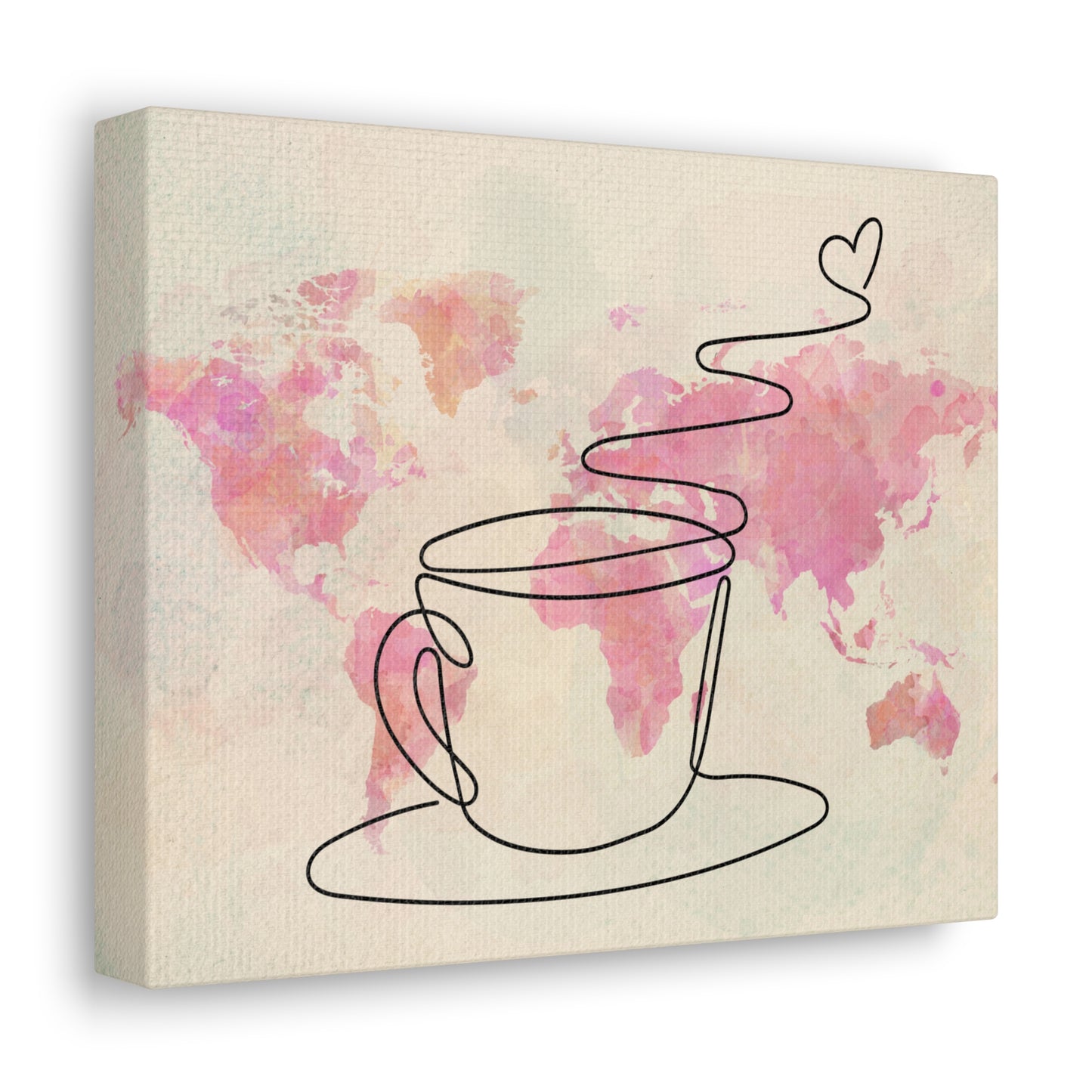 Coffee Love Is Global Canvas Wall Art