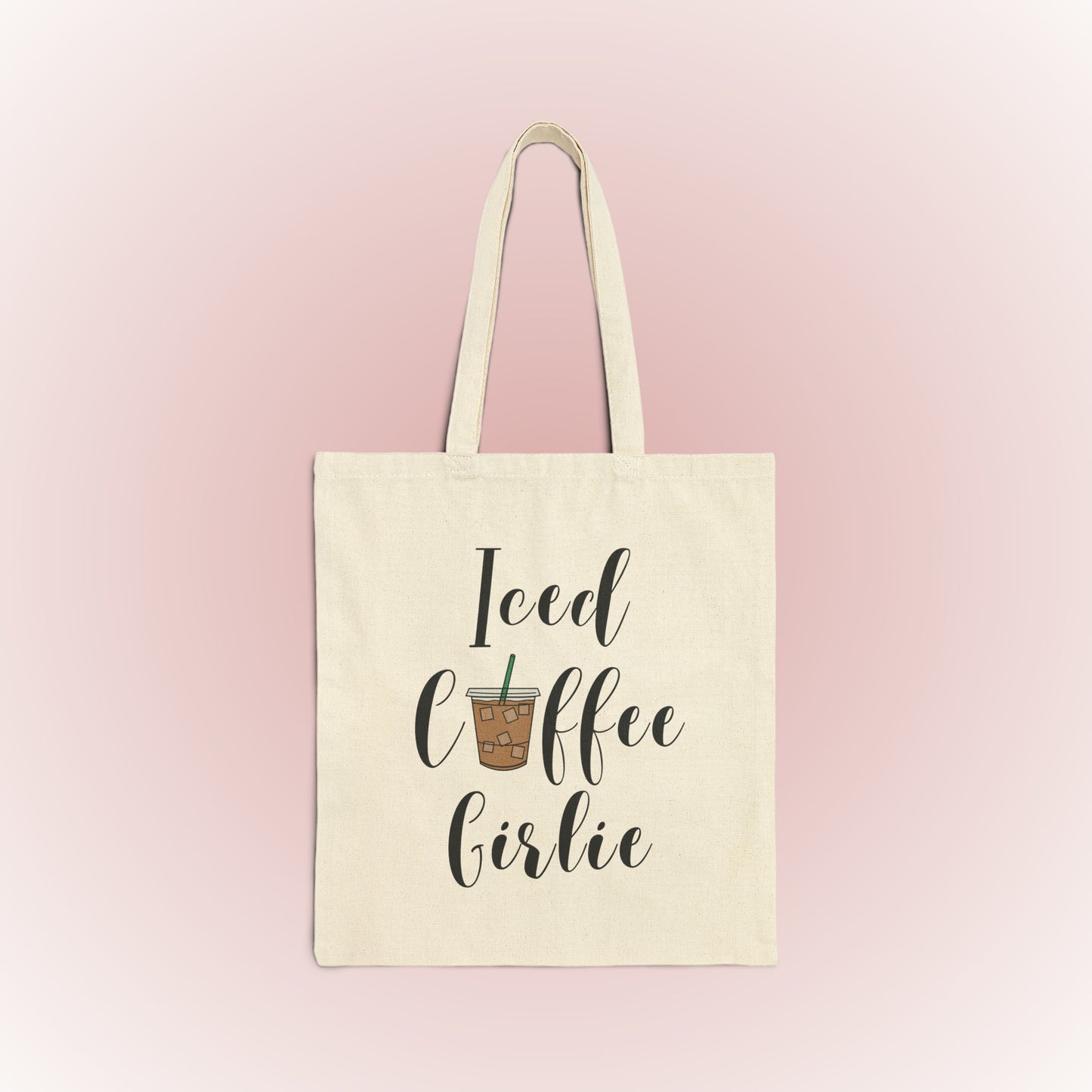 Iced Coffee Girlie Tote Bag