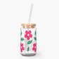 Floral Bliss Glass Tumbler