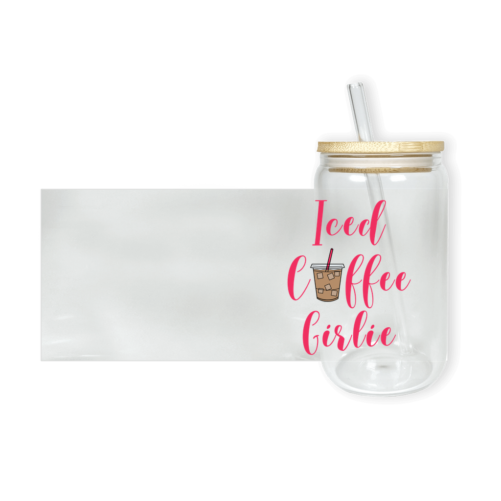 Iced Coffee Girlie Glass Tumbler