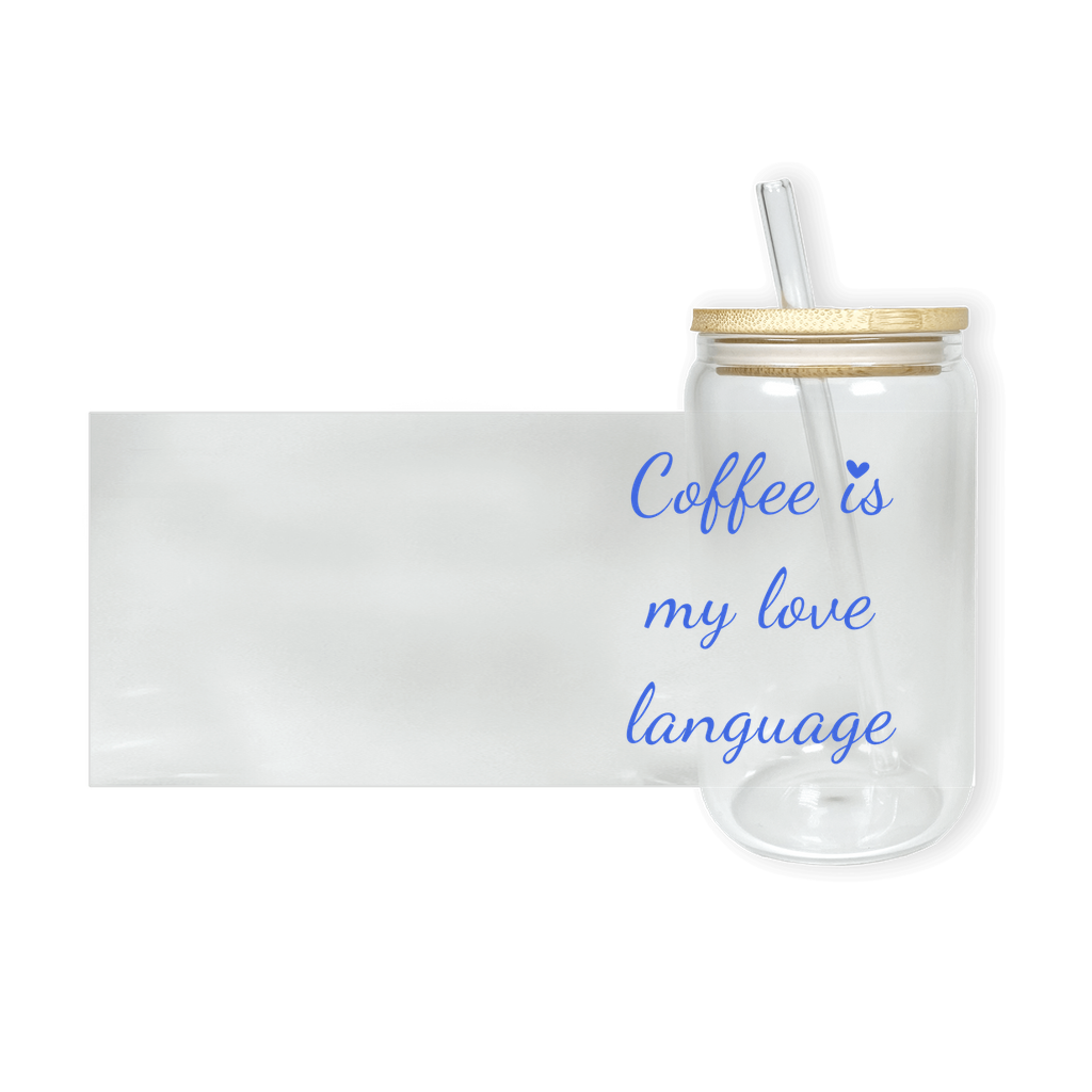 Coffee Is My Love Language Glass Tumbler