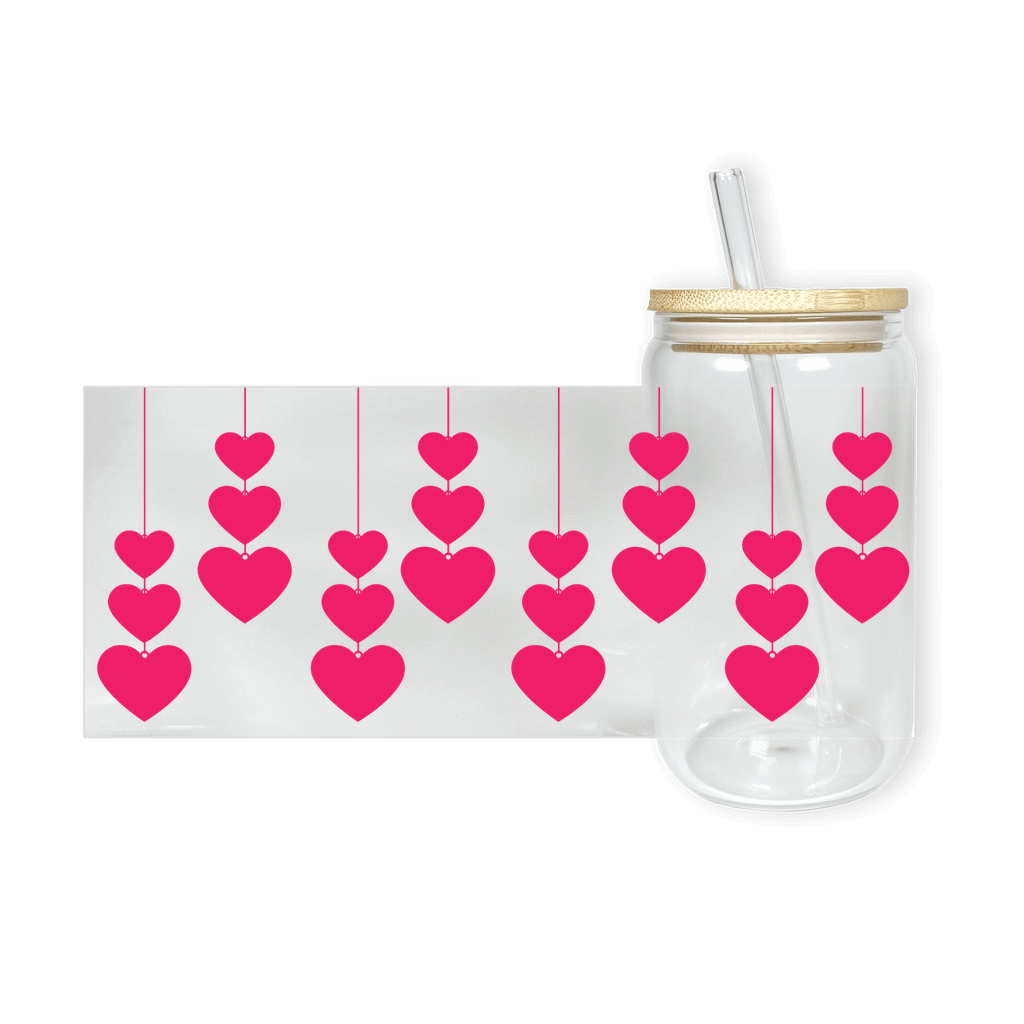 Hanging Hearts Glass Tumbler