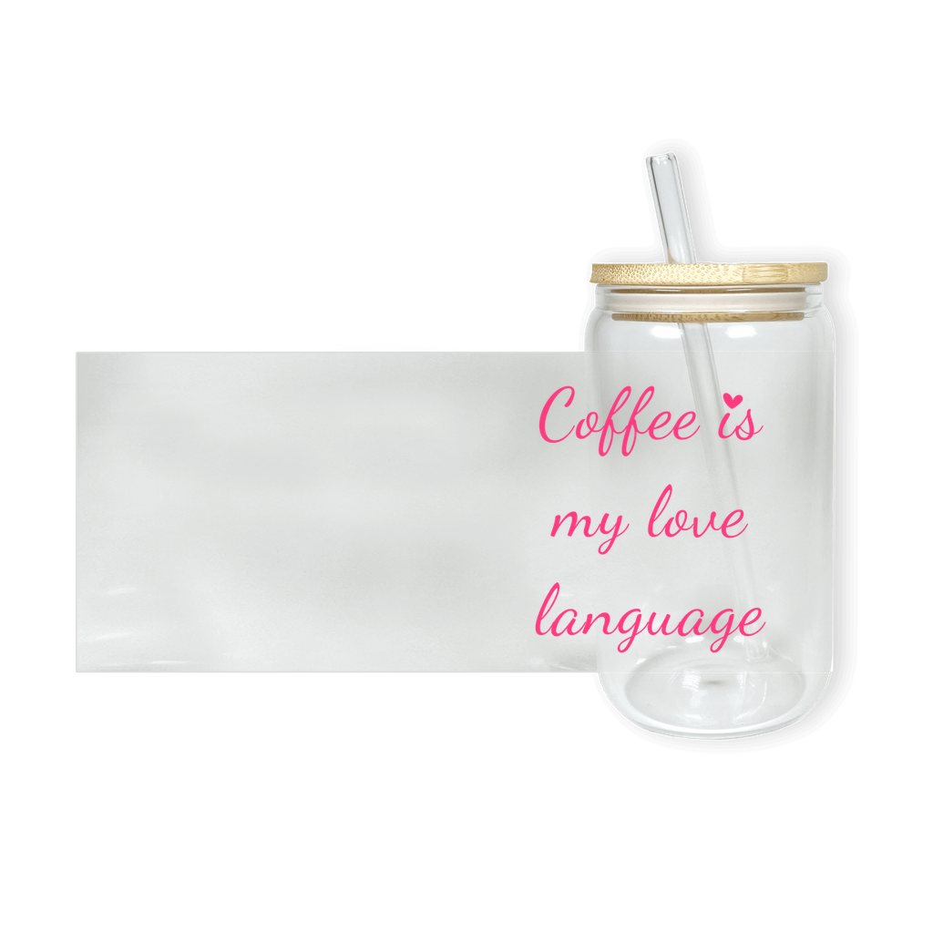 Coffee Is My Love Language Glass Tumbler