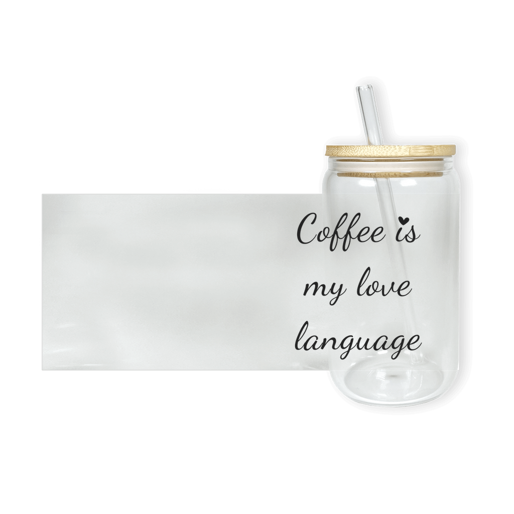 Coffee Is My Love Language Glass Tumbler