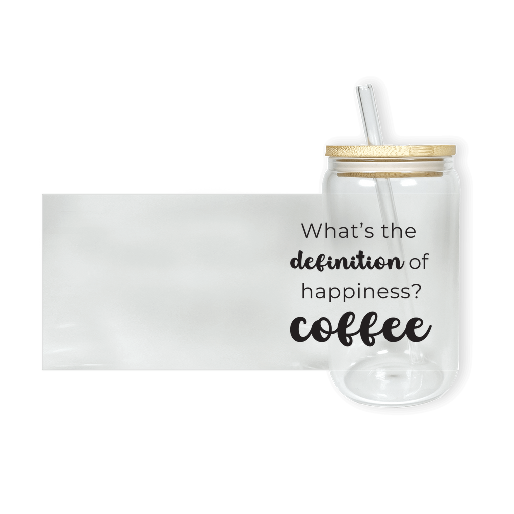 What's The Definition Of Happiness? Coffee Glass Tumbler