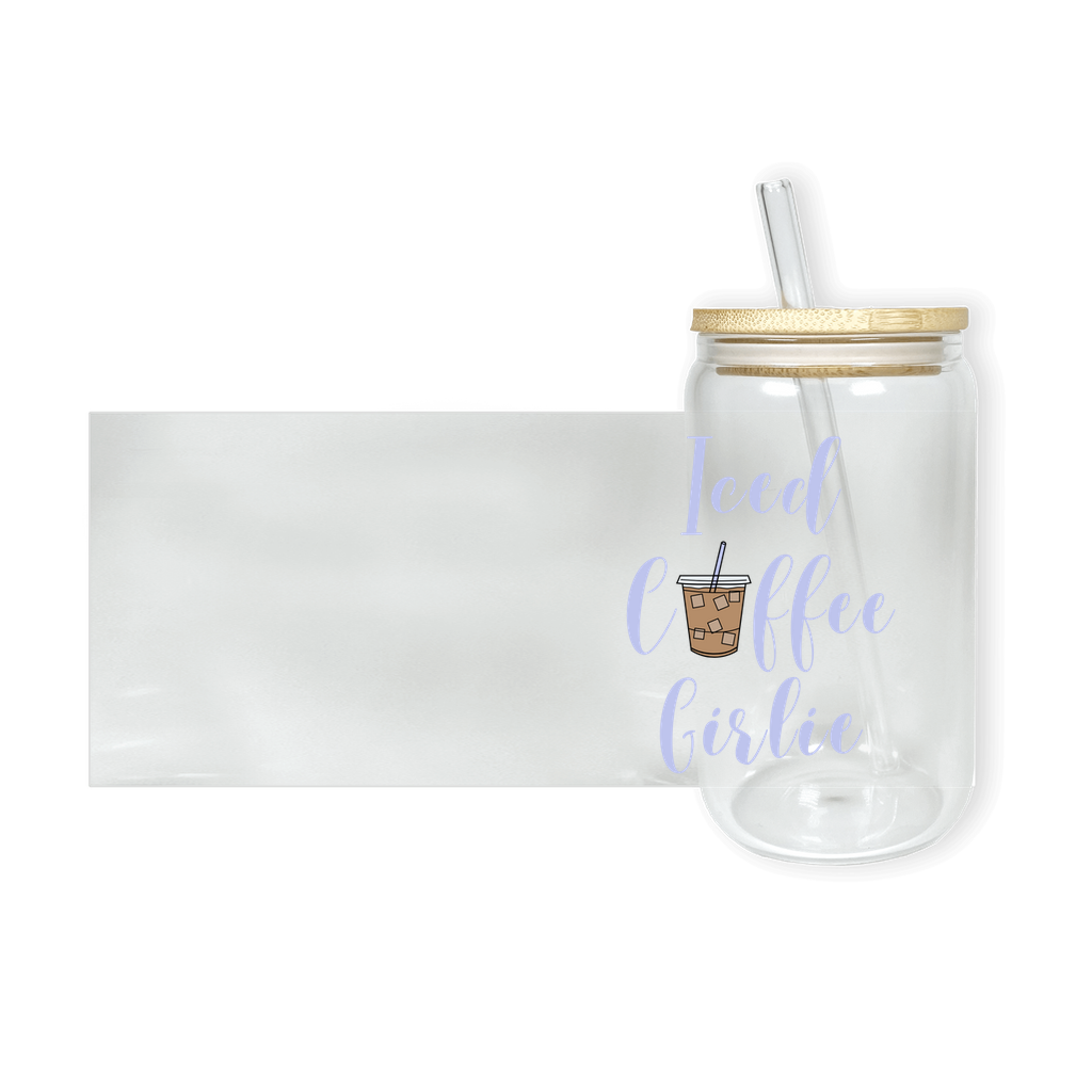 Iced Coffee Girlie Glass Tumbler