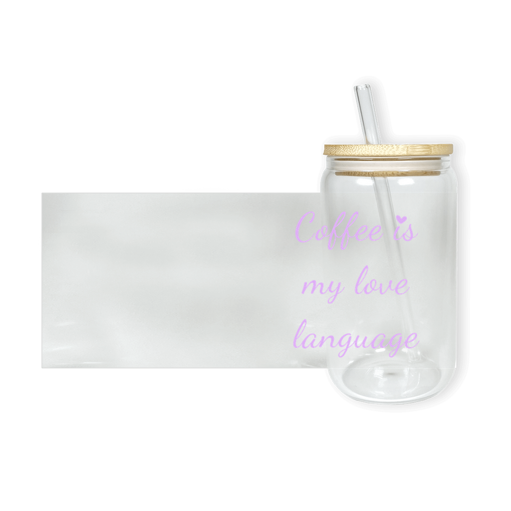 Coffee Is My Love Language Glass Tumbler