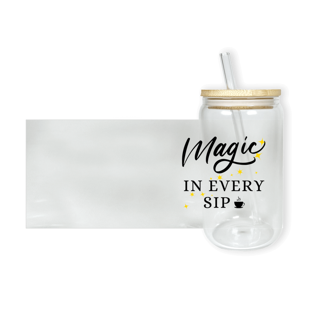 Magic In Every Sip Glass Tumbler