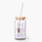 Iced Coffee Girlie Glass Tumbler