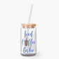 Iced Coffee Girlie Glass Tumbler