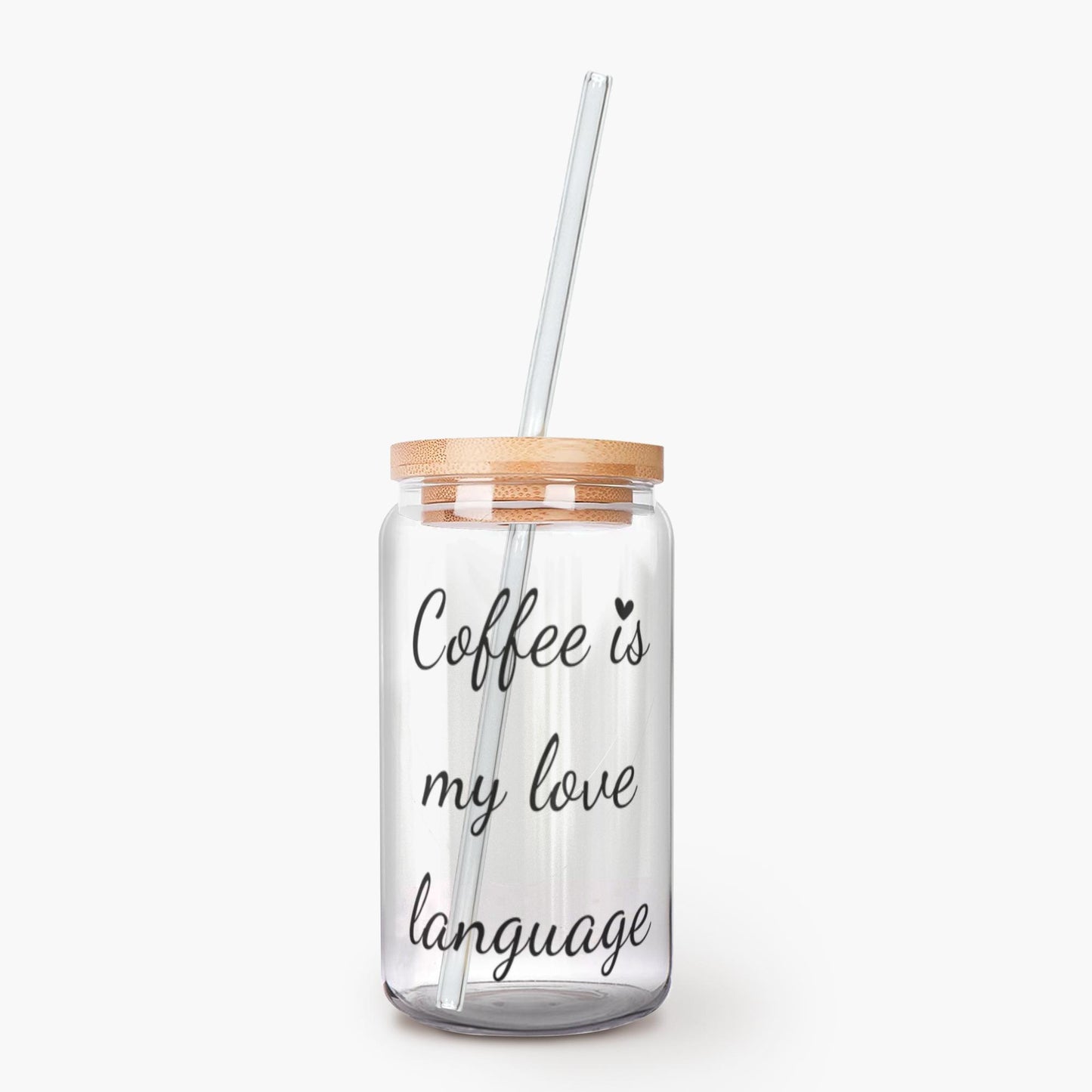 Coffee Is My Love Language Glass Tumbler