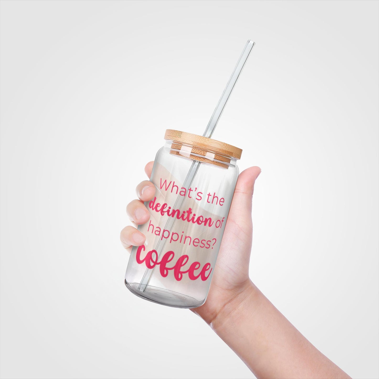 What's The Definition Of Happiness? Coffee Glass Tumbler