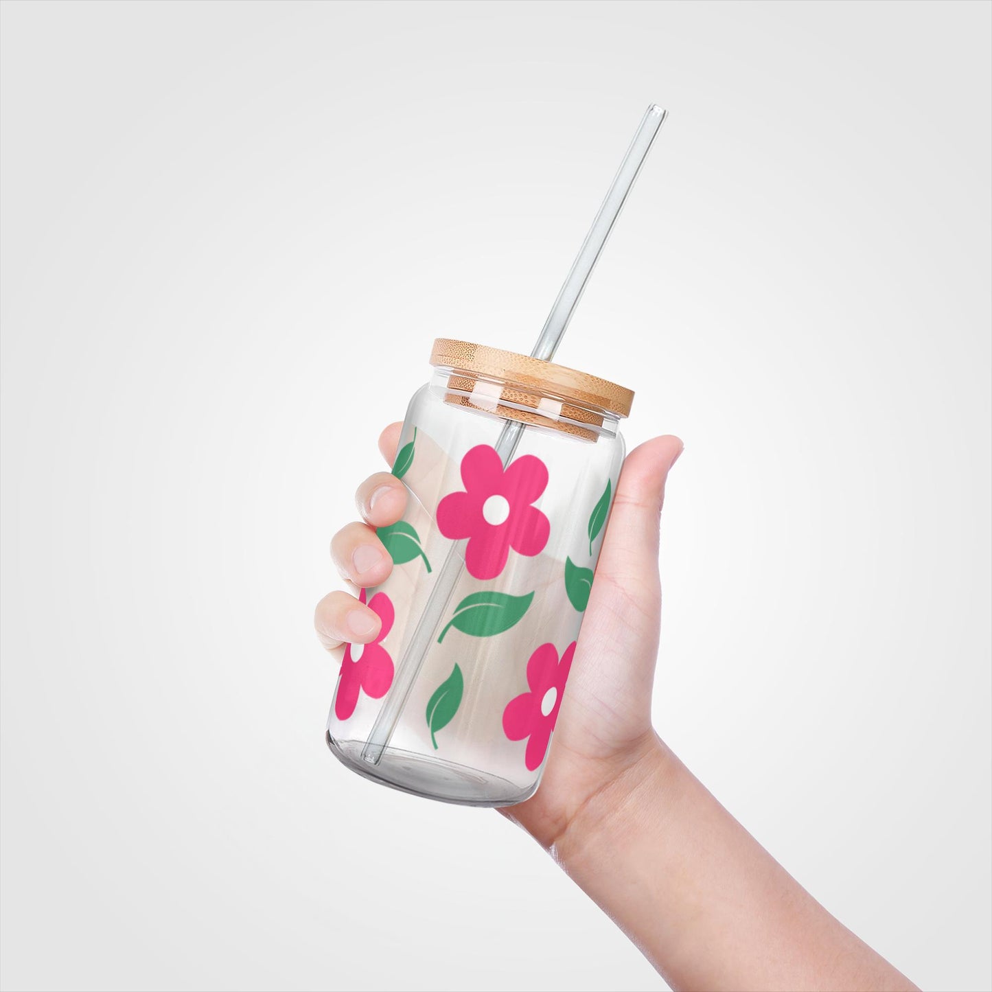 Floral Bliss Glass Tumbler