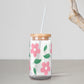 Floral Bliss Glass Tumbler