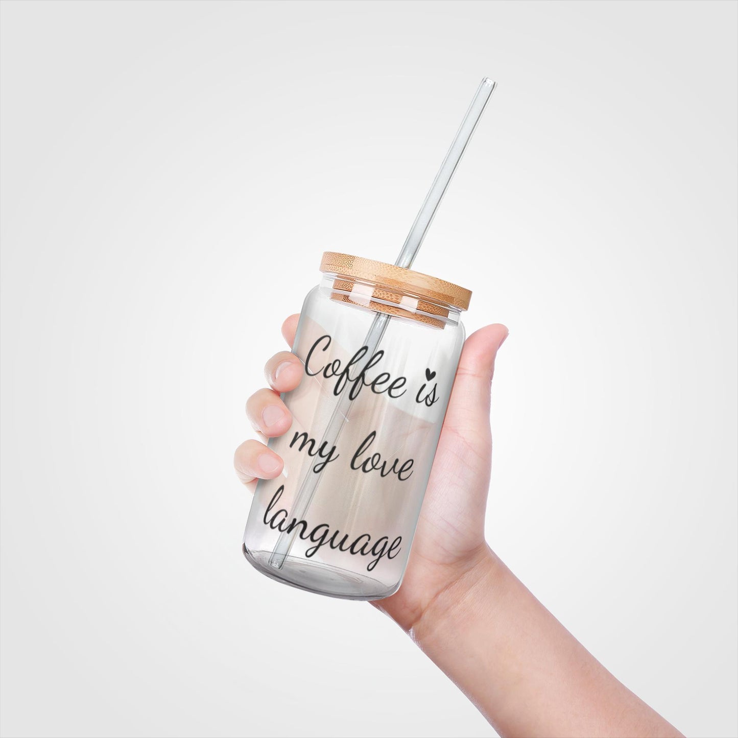 Coffee Is My Love Language Glass Tumbler