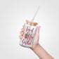 Iced Coffee Girlie Glass Tumbler