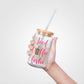 Iced Coffee Girlie Glass Tumbler