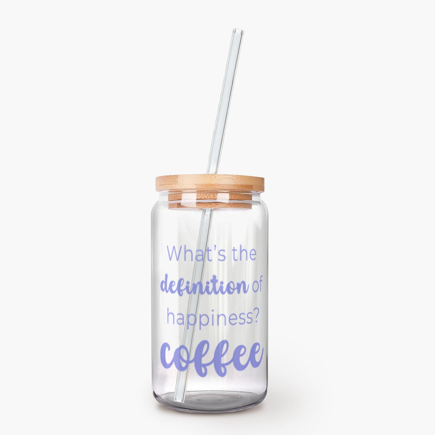 What's The Definition Of Happiness? Coffee Glass Tumbler