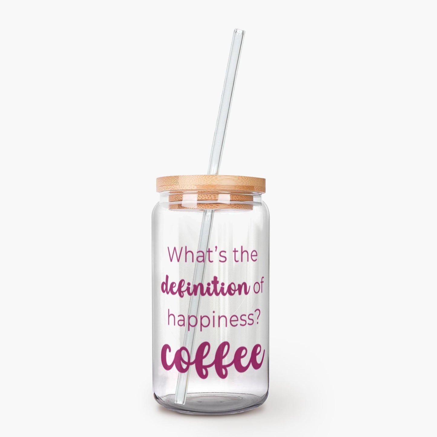 What's The Definition Of Happiness? Coffee Glass Tumbler