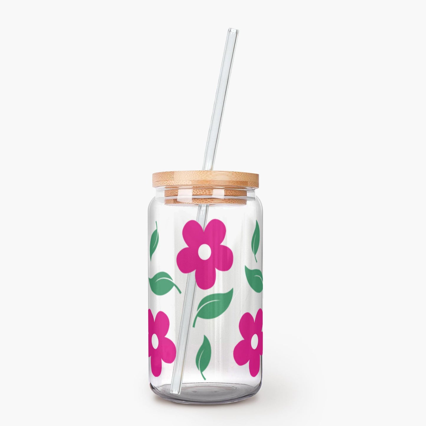 Floral Bliss Glass Tumbler