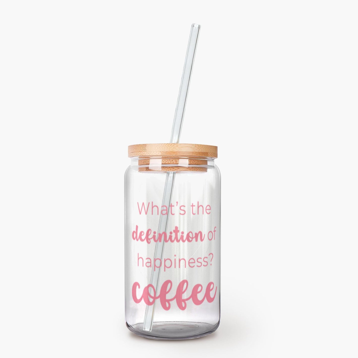 What's The Definition Of Happiness? Coffee Glass Tumbler