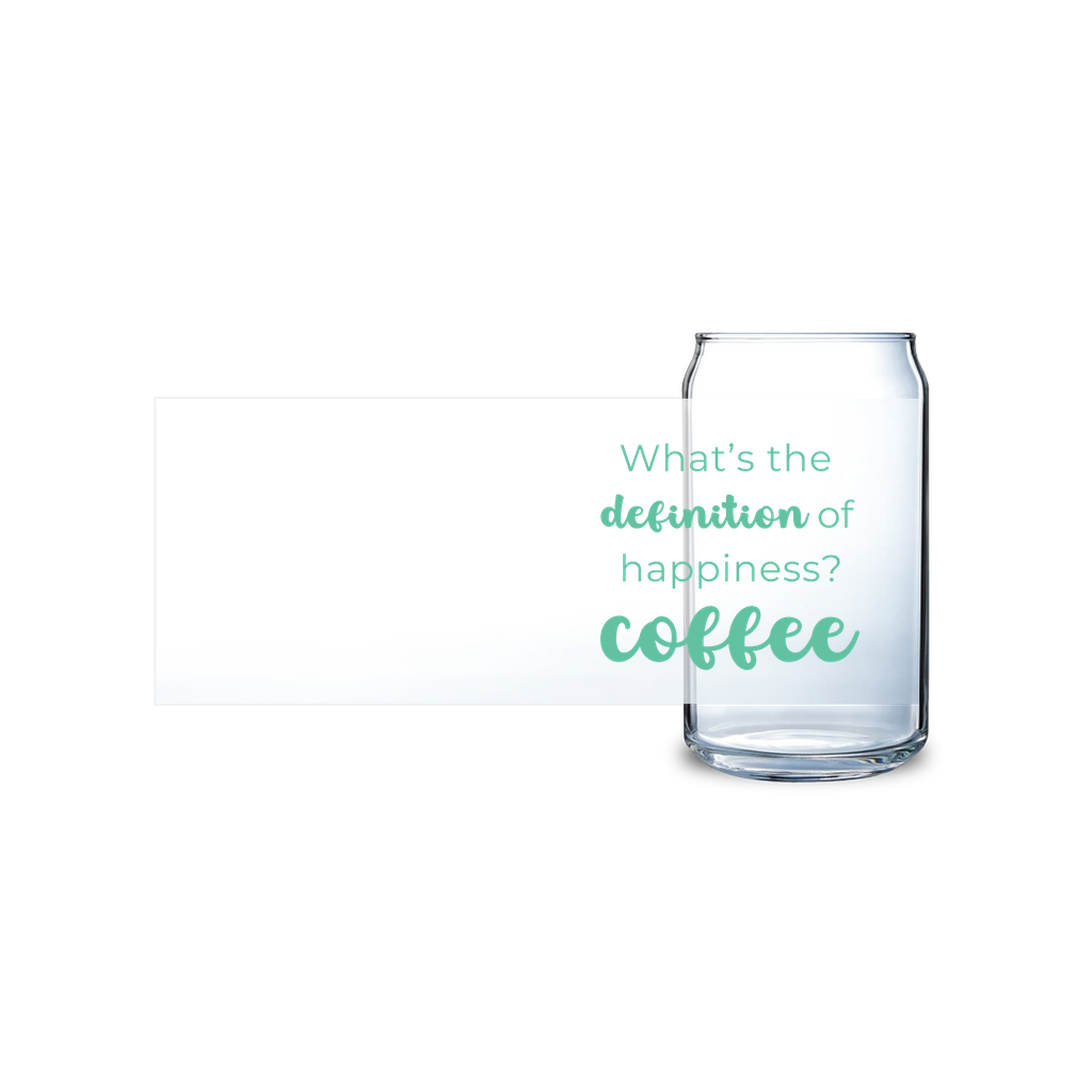 What's The Definition Of Happiness? Coffee Glass Tumbler