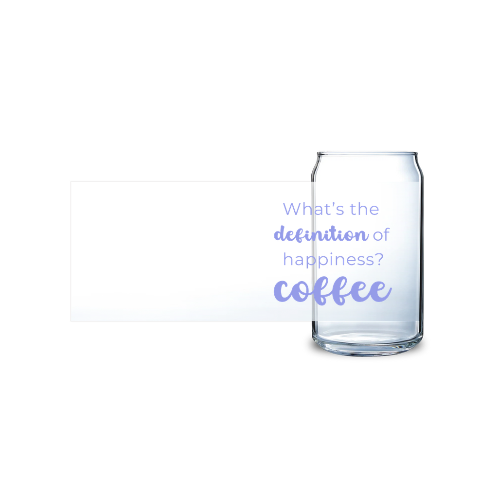 What's The Definition Of Happiness? Coffee Glass Tumbler