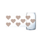 Espresso Hearts Glass Tumbler