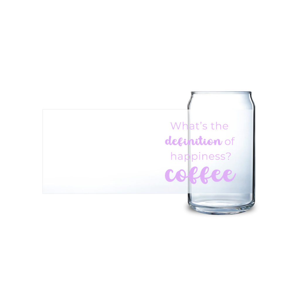 What's The Definition Of Happiness? Coffee Glass Tumbler