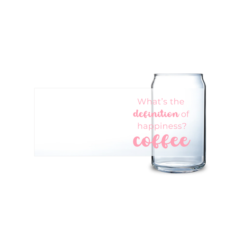 What's The Definition Of Happiness? Coffee Glass Tumbler