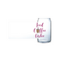 Iced Coffee Girlie Glass Tumbler