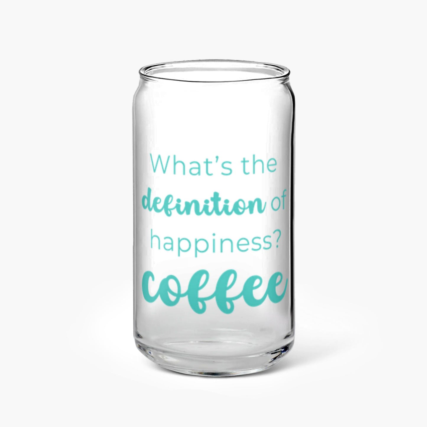 What's The Definition Of Happiness? Coffee Glass Tumbler