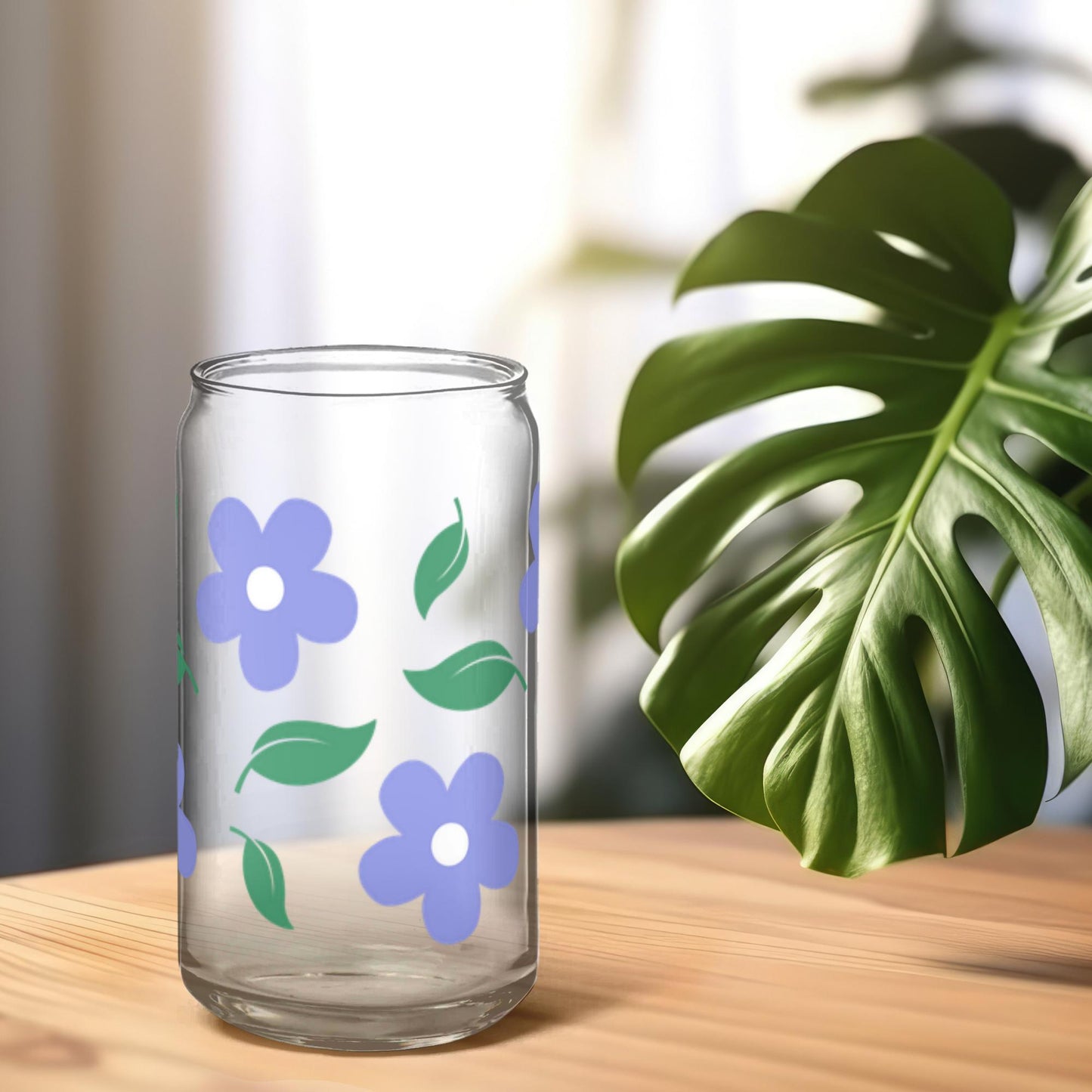 Floral Bliss Glass Tumbler