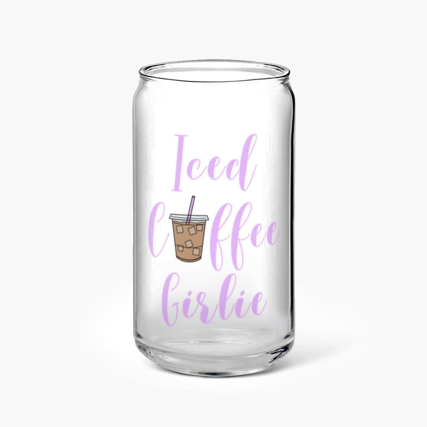 Iced Coffee Girlie Glass Tumbler