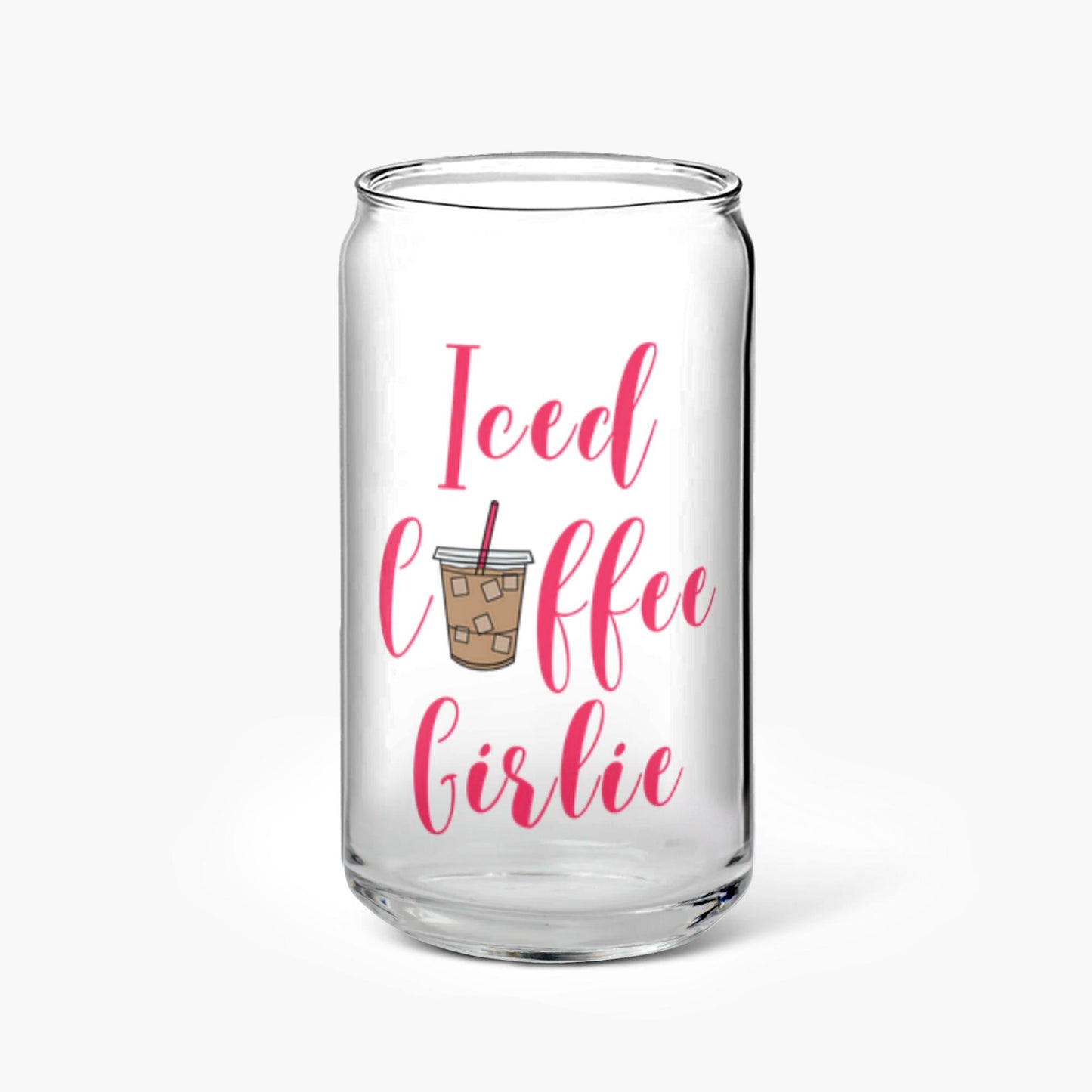 Iced Coffee Girlie Glass Tumbler