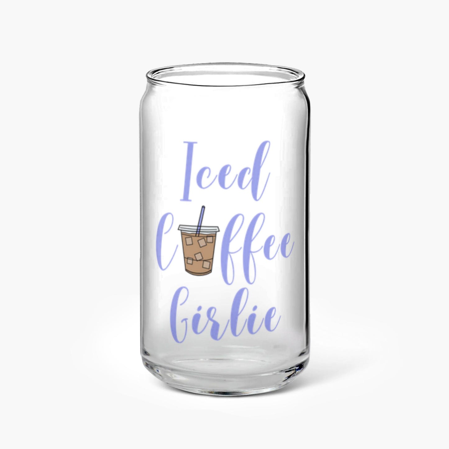 Iced Coffee Girlie Glass Tumbler