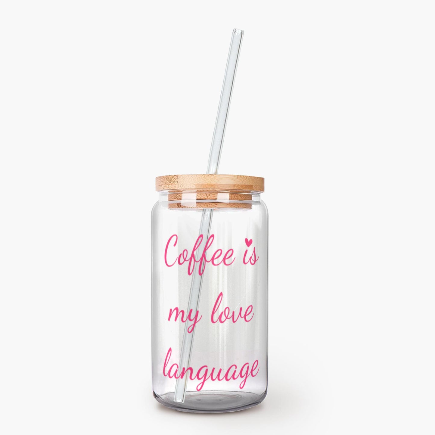 Coffee Is My Love Language Glass Tumbler