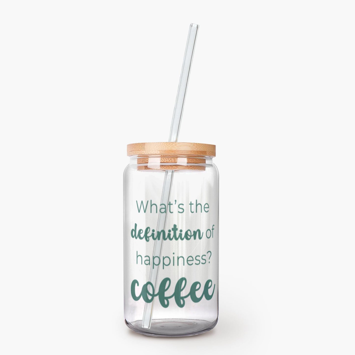 What's The Definition Of Happiness? Coffee Glass Tumbler