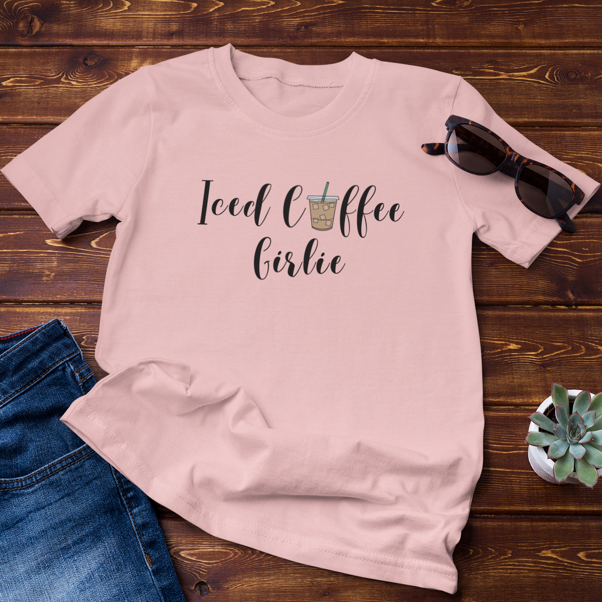 Iced Coffee Girlie Tee