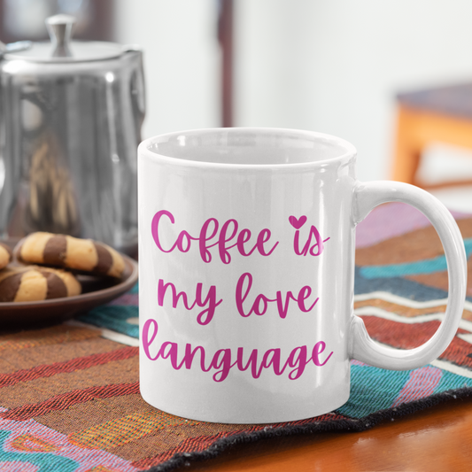 Coffee Is My Love Language Mug - Apricots Edition