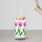 Flower Foliage Glass Tumbler